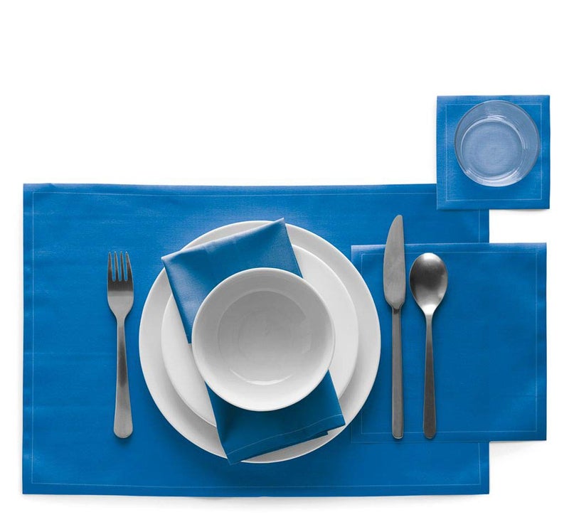 MY DRAP Cotton Dinner Napkin - 12.6 x 12.6 in - 12 units per roll - Royal Blue - Image 2